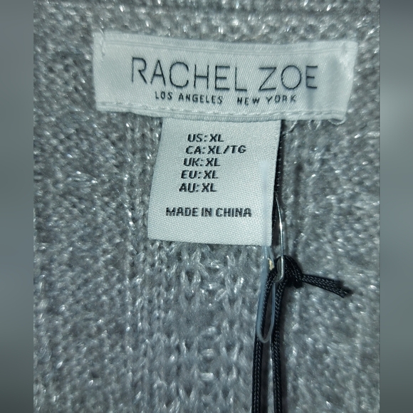 Cozy Metallic Cable Knit Cropped Cardigan - Picture 3 of 5